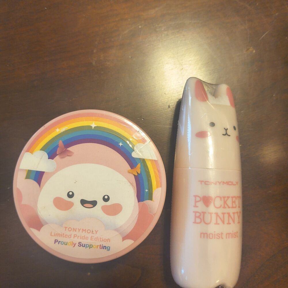 Tonymoly Pocket Bunny Moist Mist + Pride Edition Eye Patches NEW SEALED K-Beauty
